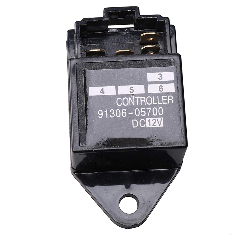 Designed to fit Mitsubishi K3A K3B K3C K3D Engine - 12V Timer Relay KQ1-DC12V 91306-05700 5650-043-1762-0 KQ1DC12V 9130605700 565004317620