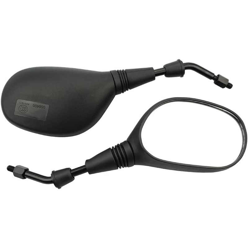 Compatible with 50cc 70cc 90cc 110cc 125cc 150cc 200cc 250cc Scooter ATV Dirt Bike - 2 Pcs 10mm Black Plastic Rear View Mirror