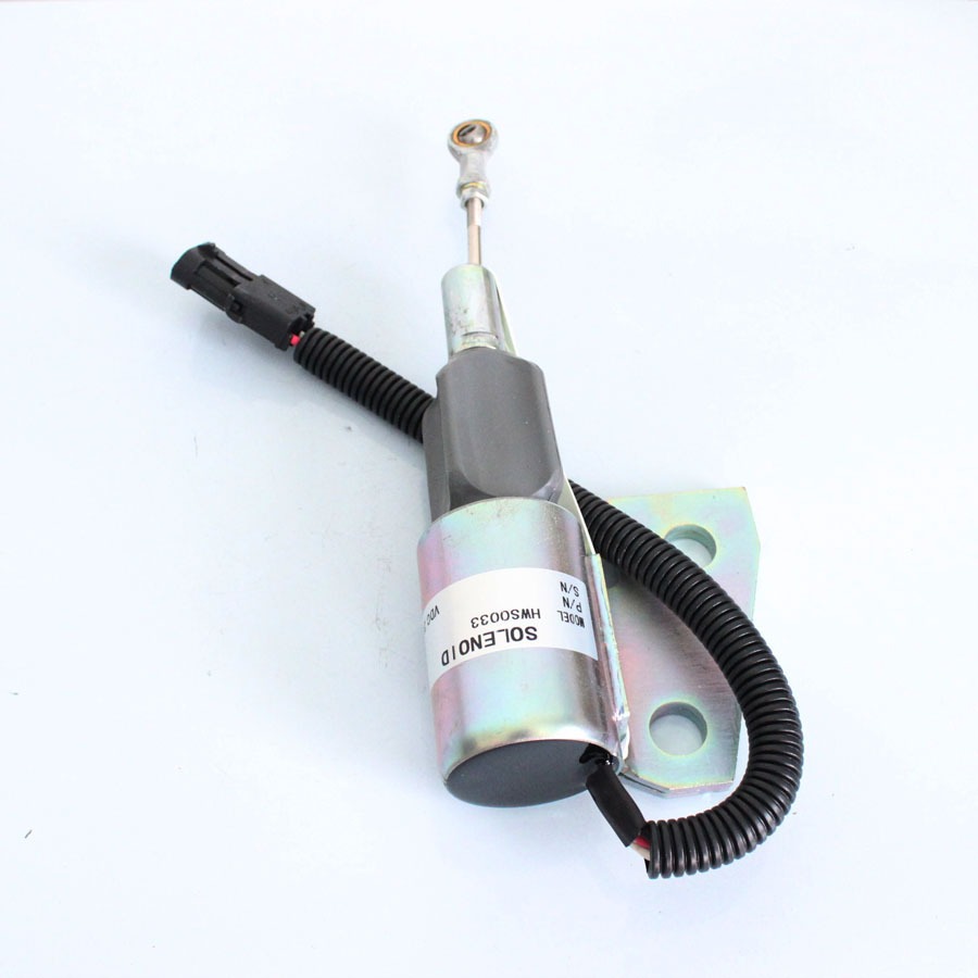 Compatible with Cummins 4BT Engine Hyundai R130 Excavator Stop Solenoid SA-4941-24 3991168 3964628