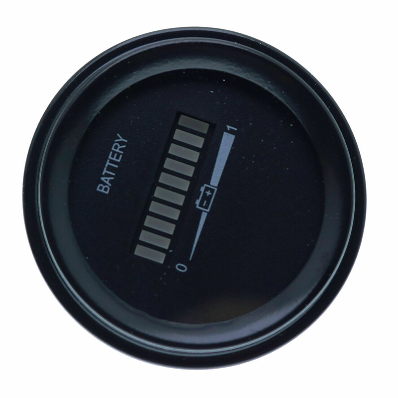 Optimized for EZGO Club Car Golf Cart Forklift - 48V ATV Battery Meter Indicator Round