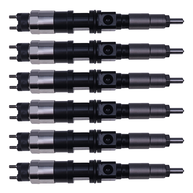 Direct replacement for John Deere 6068 6081 6090 - 6Pcs Fuel Injector RE516540 RE507860 095050-5050 RE519730 SE501924 AP52900 AP52800 6320, 6420, 6420 s, 6420S, 6520, 6620, 6820, 6920, 6920S, 7720, 7820, 7920, 9550, 9560