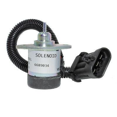 Compatible with Afteremarket New Fuel Solenoid Bobcat, 6689034 Kubota 1G577-60011 For Bobcat Skid Steer Loader(s) A300