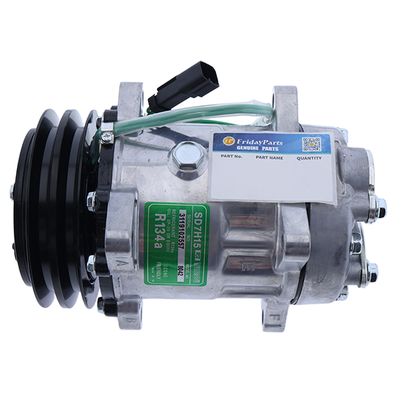 Works well with Volvo Excavators Loaders - Sanden SD7H15 A/C Compressor 14649606 14506862 15082742 VOE14506862 VOE146496 VOE 14649606 VOE 15082742 VOE 11412632 VOE11412632 89439 ACP932000P 8FK351119231 5096154 EC135BLC,EC140B,EC160B,EC210B,EC240B,EC140B