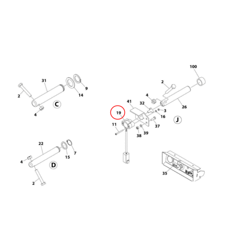 Specifically for JLG Scissor Lift 1932R 1532R - Bei Angle Sensor 1001146963 1932R,1532R