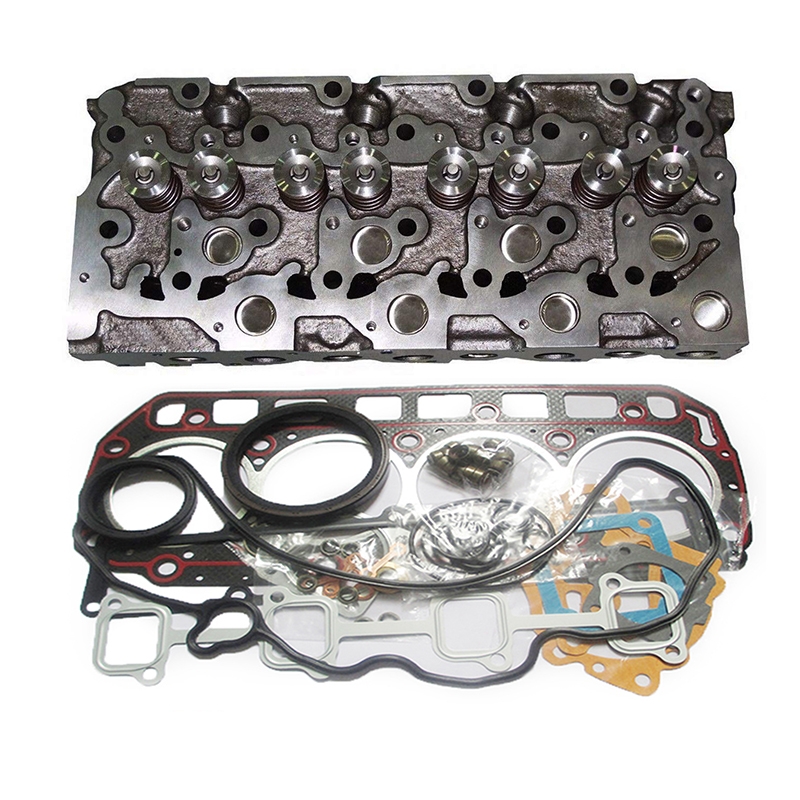 Designed to fit Kubota V1903 V1903T V1903E Engine Bobcat 751 Loader - Complete Cylinder Head + Full Gasket Kit 6672143