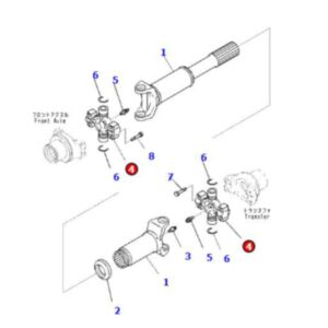 Buy 1 PC Universal Joint Assembly 418-20-32620 for Komatsu Loader WA250L-5 WA250-6 WA320L-5 WA320-7 WA270-8 WA270-7