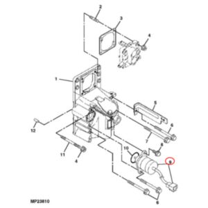 12V Stop Solenoid M807176 for Yanmar Engine 2V78C John Deere Tractor 355D GX355 Front Mower F735