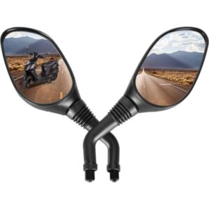 2 Pcs 8mm Black Universal Rear View Mirror for GY6 50cc 125cc 150cc 250cc Scooter Moped Motorcycle online