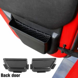 2 Pcs Back Door Side Insert Storage Box Door Organizer Pockets for Jeep Wrangler JK JKU 2011-2018 online