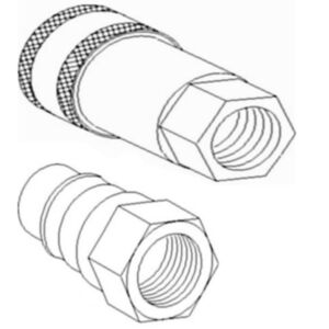 BUY 3/8" NPT Hydraulic Quick Coupler Set 75540-66220 75540-66320 for Kubota B26 BH75 BT650B BT750B BT751 BT820 LA1001 LA481 LA482 LA500 for sale