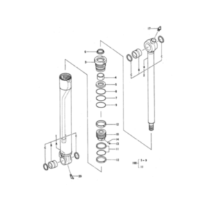 BUY For Hitachi Excavator ZX55UR Bucket Cylinder Seal Kit 4340253 for sale