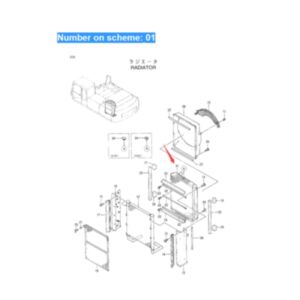 BUY For Hitachi EX300-3 EX310-3C EX310H-3C Water Tank Radiator Core ASS'Y 4345593 for sale