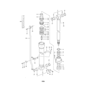 BUY For Hitachi Excavator ZX200-3 ZX210LC-3 ZX210H-3 ZX210K-3 ZX210W-3 Arm Cylinder Seal Kit 4654422 for sale
