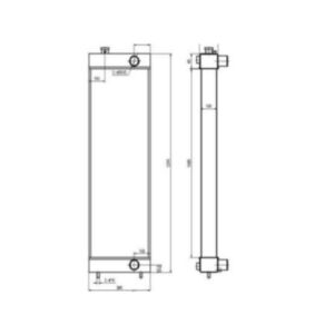 For Hitachi Excavator ZX650LC-3 ZX670LC-5G ZX670LCH-3 ZX670LCH-5G ZX670LCR-3 ZX670LCR-5G Water Tank Radiator Core ASS&#039;Y 4654972 online