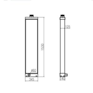 BUY For Komatsu Dump Truck HD785-7 Water Tank Radiator Core ASS'Y 561-03-81652 561-03-81651 for sale