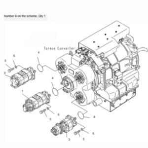 BUY For Komatsu Dumper HD465-7R HD605-7R HD605-7E0 HD465-7E0 Hydraulic Pump 705-95-05140 for sale