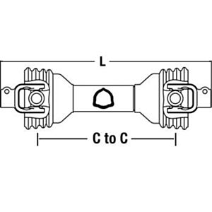Aftermarket BP112100101-A Driveline with 1 3/8" 6 Spline QD Yokes Fits Bondioli & Pavesi 100 Series: Size 1 online