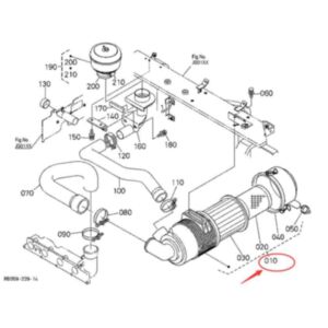 Air Cleaner Assy RD411-42200 for Kubota KX057 KX121 KX161 U45 U48 U55 Excavator online