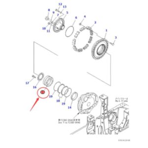 Bearing 17M-09-21130 for Komatsu D155AX-6 D155AX-6A D275A-2 D275A-5 D275A-5D D275A-5R D275AX-5 D275AX-5E0 D275AX-5-KO Original online