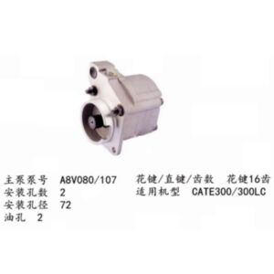 BUY For Caterpillar CAT E300LC Excavator A8VO80 A8V107 Pilot Gear Pump for sale