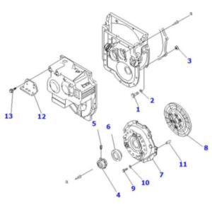 Buy Clutch Disc 3EB-10-41220 for Komatsu Forklift FD10-15-18 FD18-18 FD20/25-16 FD30-15 FG10-15-18 FG18-18
