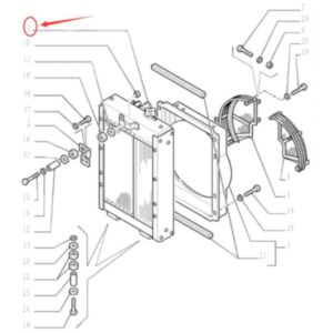BUY Cooling Water Radiator 76053580 for CASE Crawler Dozer 1650K for sale