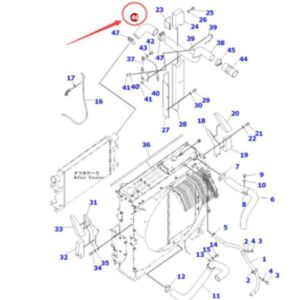 Cooling Hose 207-01-75270 for Komatsu PC300-8 PC300LC-8 PC350-8 PC350LC-8 PC360-8M0 PC390LC-8M0 online