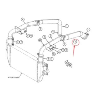 Cooling Hose 394-2229 for Caterpillar CAT E320D2 320D2 Excavator C7.1 Engine online