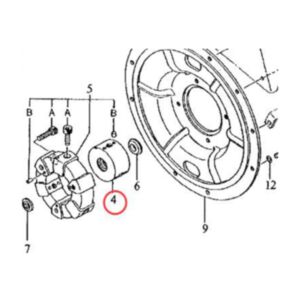 Buy Coupling Hub 3031371 TH105918 for John Deere Engine 4039 4239 Excavator 190 70 70D 80 190E
