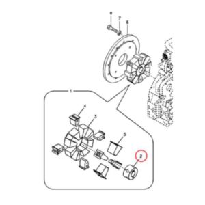 Buy Coupling VOE 14517106 for Volvo Excavator EC135B EC140B EC140C EC140D ECR145C ECR145D ECR145E EW130