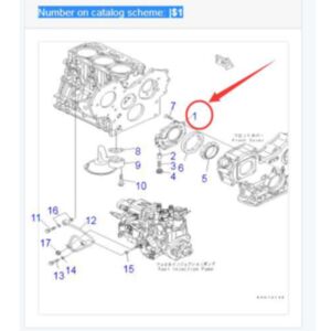BUY Cover Assy Pump 119802-32100 for Hitachi ZX30U-3F ZX33U-3F ZX35U-3F ZX38U-3F ZX48U-3F ZX50U-3F ZX52U-3F Excavator for sale