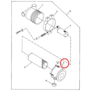 Cover AT171855 for John Deere Engine 3029 4045 Loader 310E 315SJ 410G 210LE