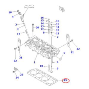 Cylinder Head Gasket YM129408-01330 for Komatsu Engine 4D84E-3 Excavator PC45R-8 Skid Steer Loader SK820-5 sale