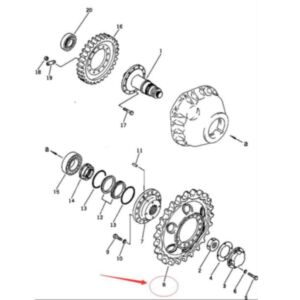 BUY Drive Sprocket 113-27-31320 for Komatsu D30AM-17 D37PG-5A D37P-5A D37E-5 D31PLL-20 D31P-20T D31P-20 D31A-17 D31S-20 D31S-17 for sale