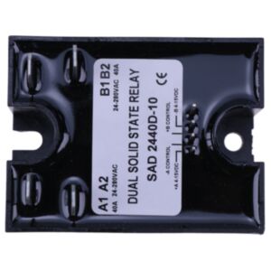 Buy Dual Solid State Relay SSR 4-15VDC Input 280VAC 40A D2440D-10 Random Turn On