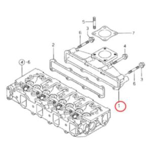 Buy Exhaust Manifold 129407-13100 for Hyundai Skid Steer Loader HSL610