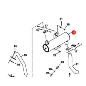 Buy Exhaust Muffler 6689582 for Bobcat Excavator 337 341