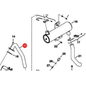 Buy Exhaust Tube 6684406 for Bobcat Excavator 337 341