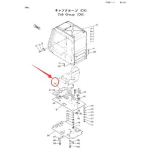 Floor Mat 1011396 for Hitachi Excavator EX100 EX100-1 online