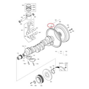Buy Flywheel Gear Ring 65.02310-0011B for Doosan Daewoo Komatsu Excavator SOLAR 280LC-III 330-III 330LC-V 400LC-V