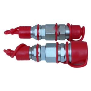BUY For Bobcat Kubota New Holland John Deere CASE JCB Thomas Gehl Volvo Flat Face to Ag style Hydraulic Quick Connect Adapter Set for sale