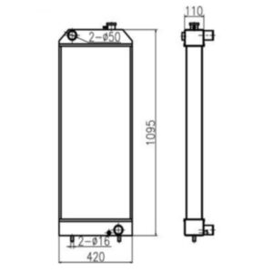 BUY For Caterpillar Excavator CAT 326D Water Tank Radiator ASS'Y for sale