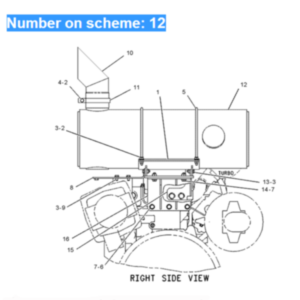 BUY For Caterpillar Excavator CAT 350 350 L Engine 3306 Muffler Silencer 7Y-1978 for sale