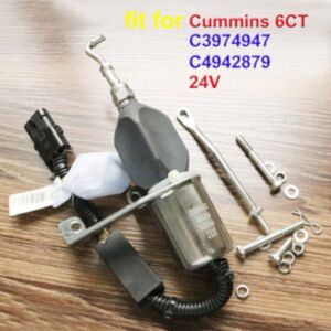 BUY For Cummins 6CT Engine 24V Stop Solenoid 5254169 4942879 for sale