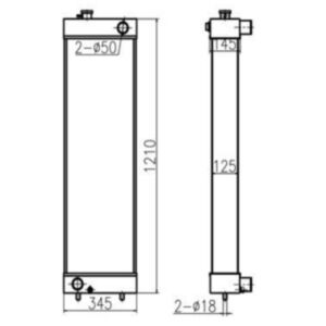 BUY For Daewoo Excavator DX520 Water Tank Radiator Core ASS'Y for sale