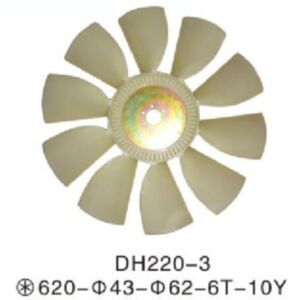 BUY For Doosan Daewoo Excavator DH220-3 Fan Blade for sale