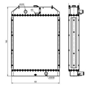 BUY For Doosan Excavator DH220-3 Water Tank Radiator ASS'Y  for sale