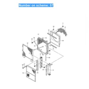 BUY For Hitachi Excavator EX100-5 EX100M-5 EX120-5 EX130H-5 Hydraulic Oil Cooler 4365742 for sale