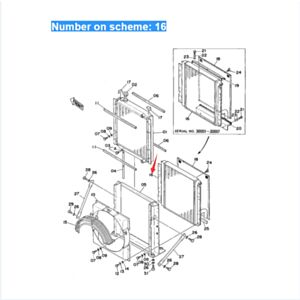 BUY For Hitachi Excavator EX200 EX200K Hydraulic Oil Cooler ASS'Y 4208651 for sale