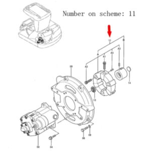 BUY For Hitachi Excavator EX22-2 EX30UR-2C EX33U EX40UR-2C HX99B Pump Coupling Assy 4389217 for sale